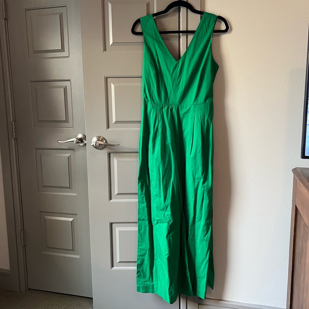Green J Crew pant jumpsuit